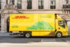 parked dhl electric vehicle truck