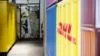 DHL Container with logo